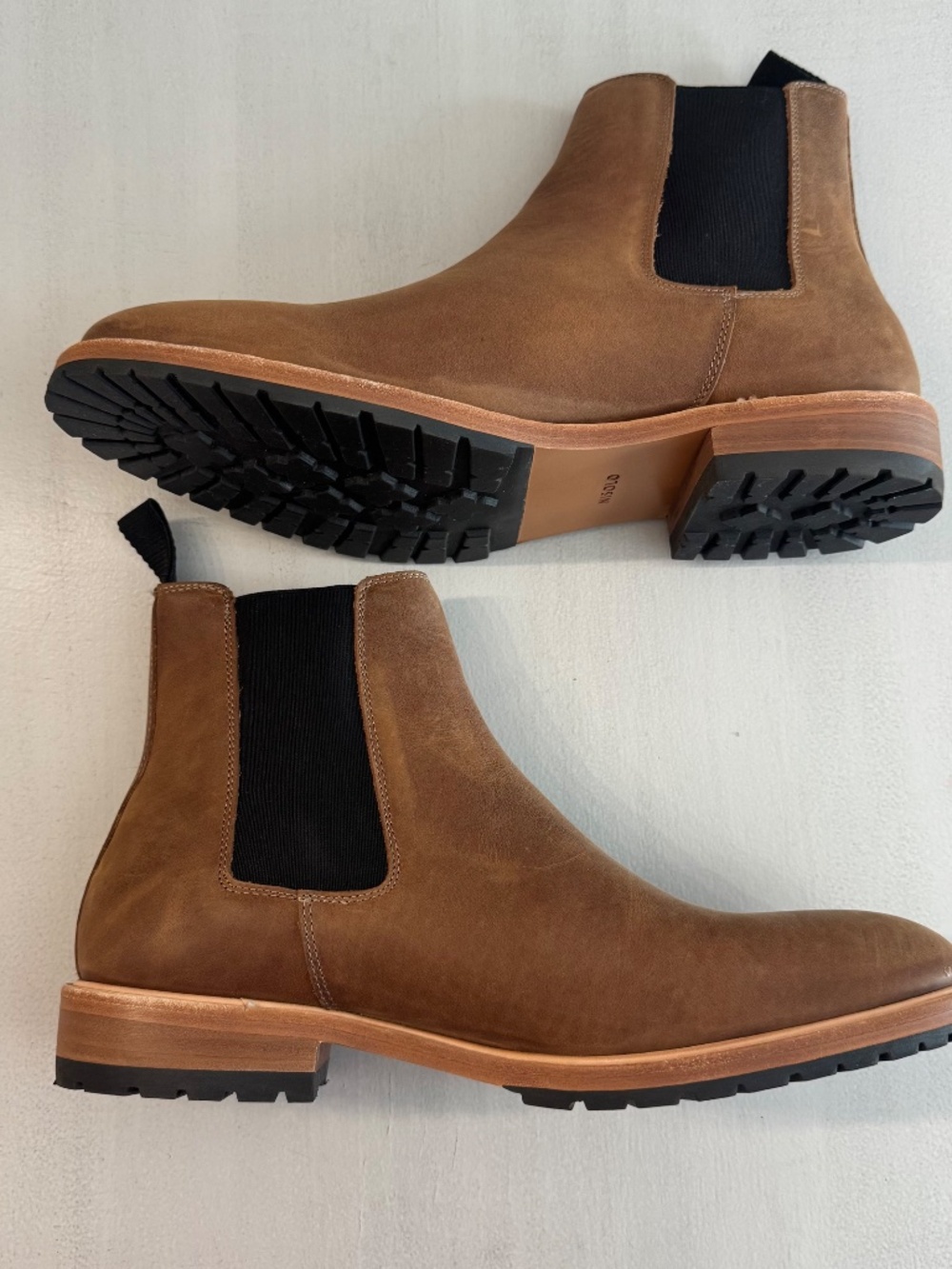 Nisolo Men's Marco Everyday Chelsea Leather Boots in Tobacco Sz 10.5 NIB - Picture 10 of 14